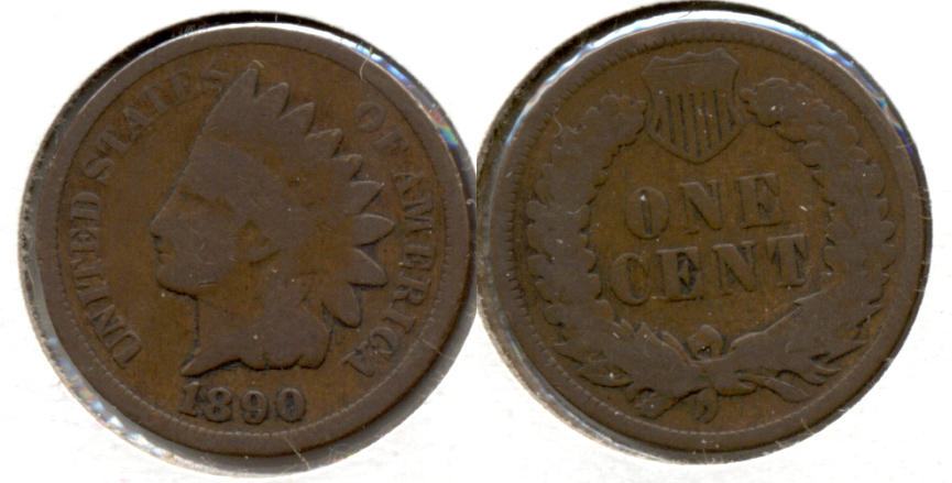1890 Indian Head Cent Good-4 b