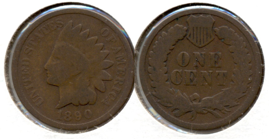 1890 Indian Head Cent Good-4 o