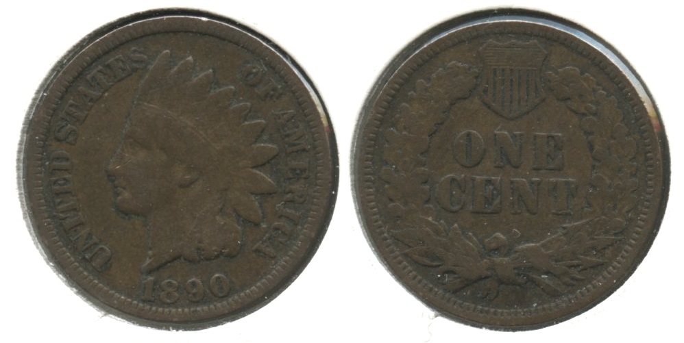 1890 Indian Head Cent VG-8 #a