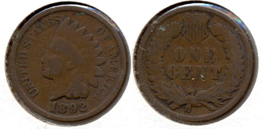 1892 Indian Head Cent Good-4 k