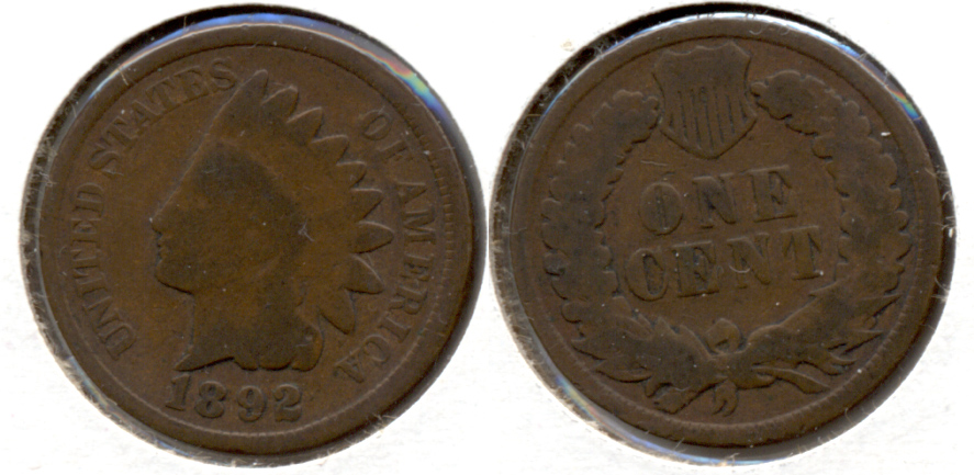 1892 Indian Head Cent Good-4 m