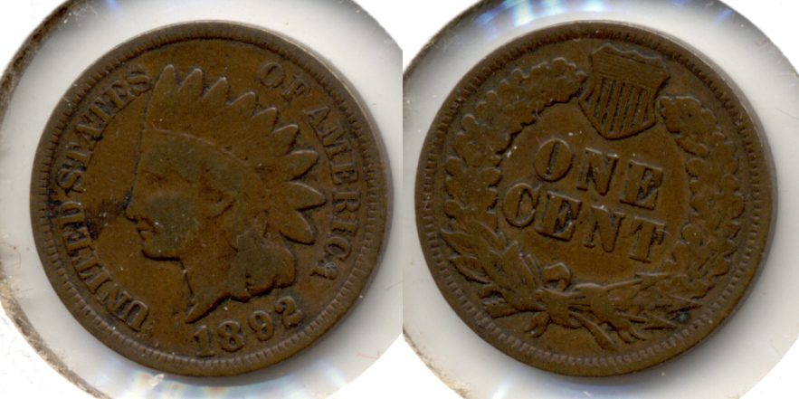 1892 Indian Head Cent Good-4 n