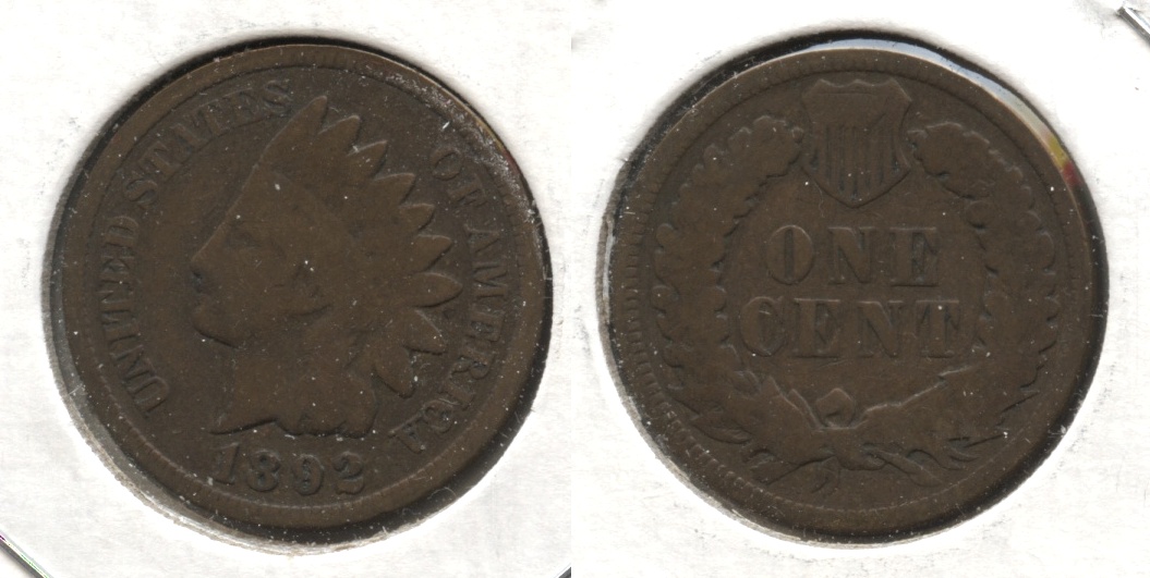 1892 Indian Head Cent Good-4 #r