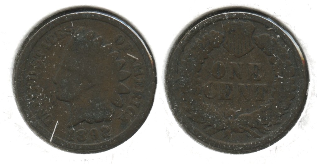 1892 Indian Head Cent Good-4 #w