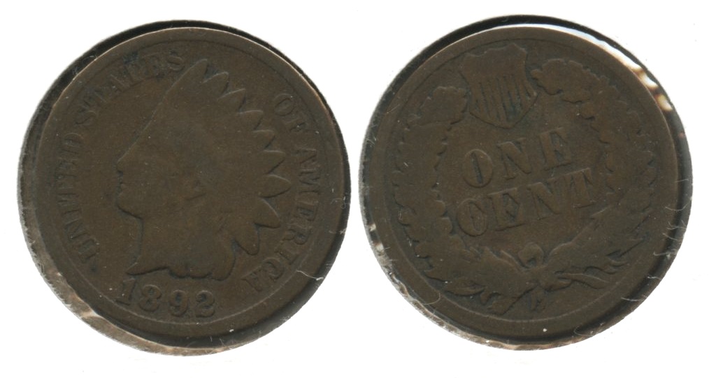 1892 Indian Head Cent Good-4 #y