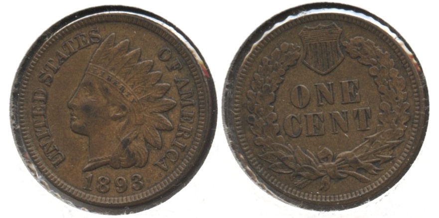 1893 Indian Head Cent AU-55 #c
