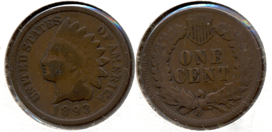 1893 Indian Head Cent Good-4 e