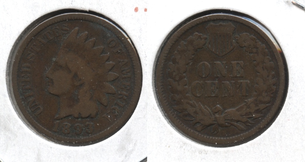 1893 Indian Head Cent Good-4 #r