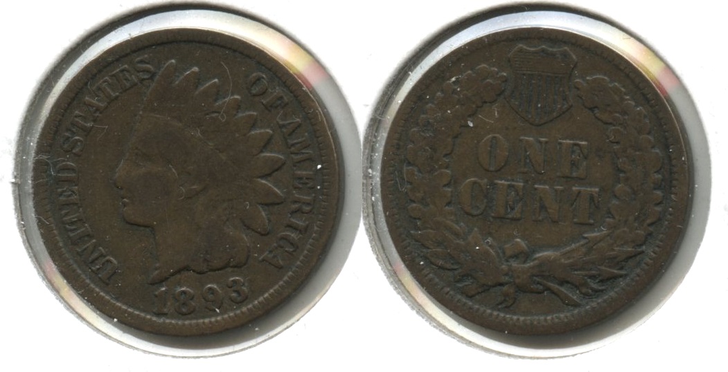 1893 Indian Head Cent Good-4 #z