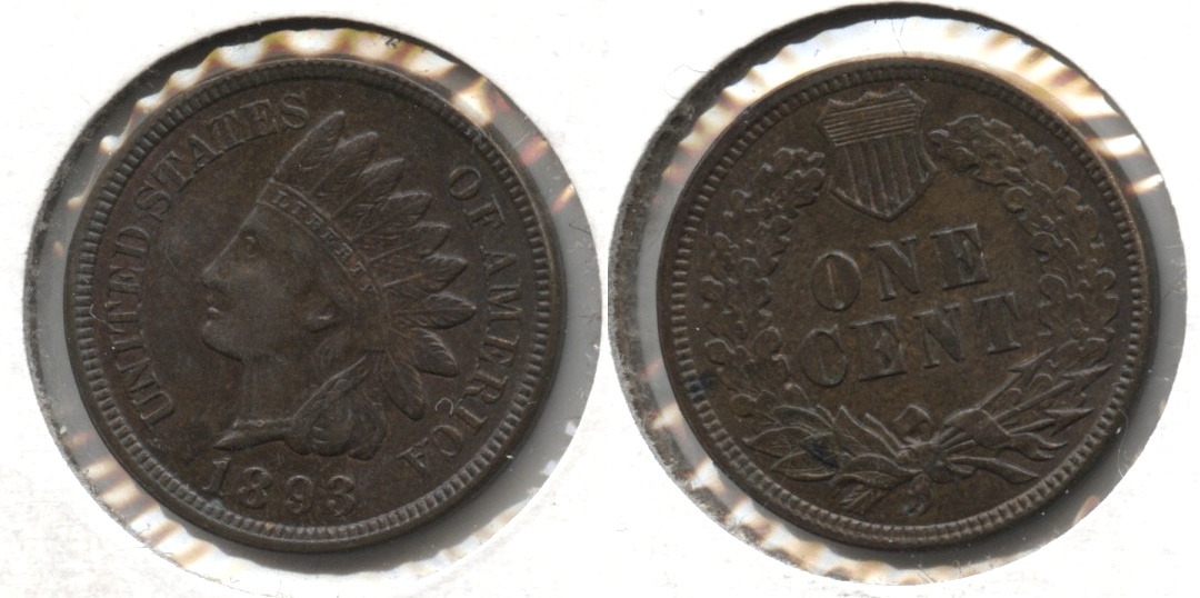 1893 Indian Head Cent MS-64 Brown