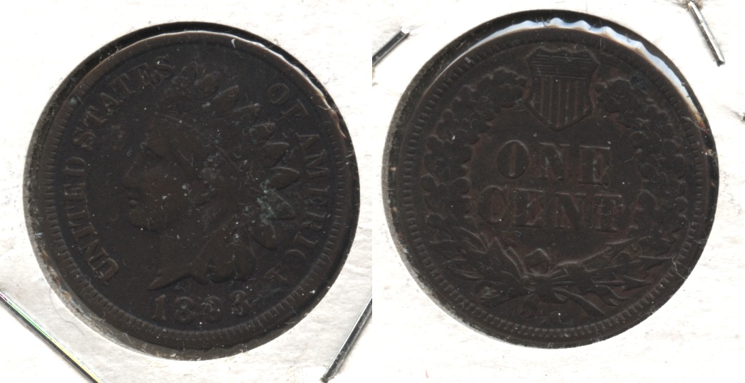 1893 Indian Head Cent VG-8 #a Obverse Spots