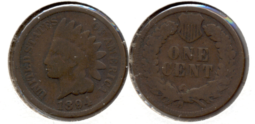 1894 Indian Head Cent Good-4 al
