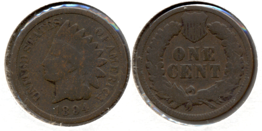 1894 Indian Head Cent Good-4 an