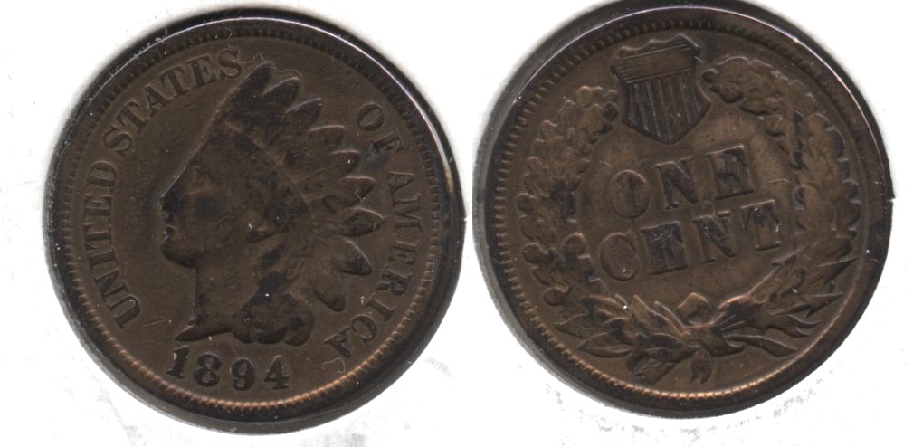 1894 Indian Head Cent Good-4 #bq Polished