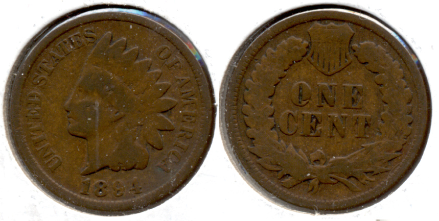 1894 Indian Head Cent Good-4 j