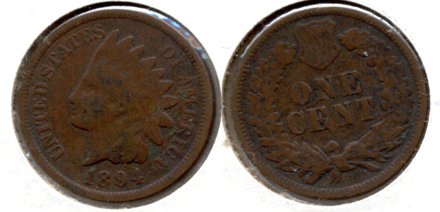 1894 Indian Head Cent Good-4 x