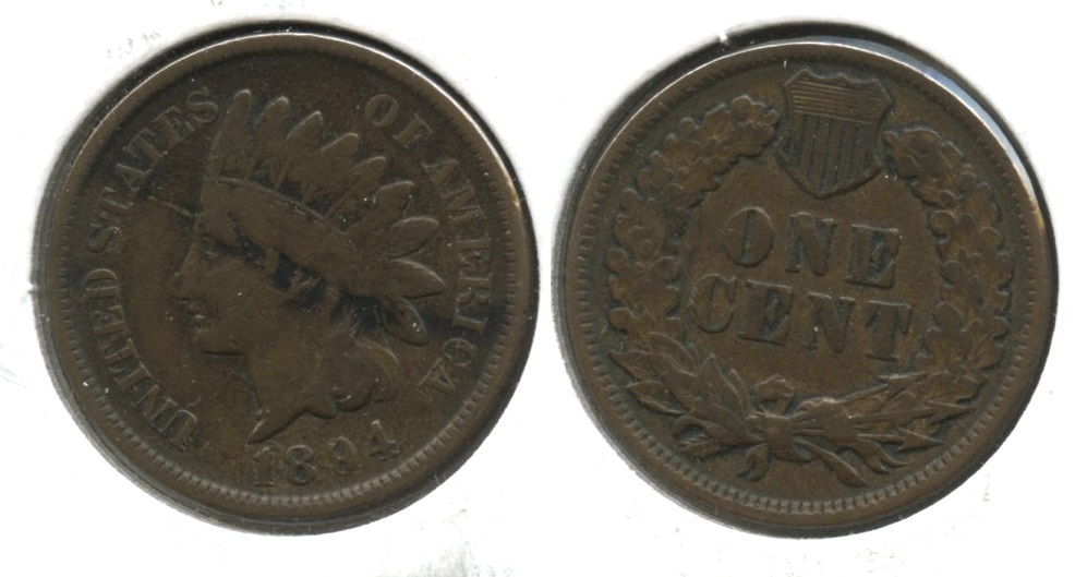 1894 Indian Head Cent VG-8 #a