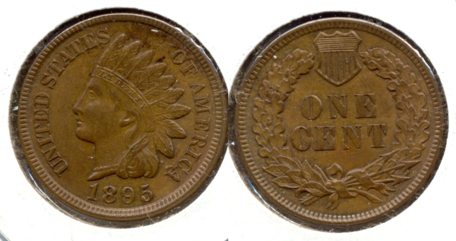 1895 Indian Head Cent MS-63 Brown