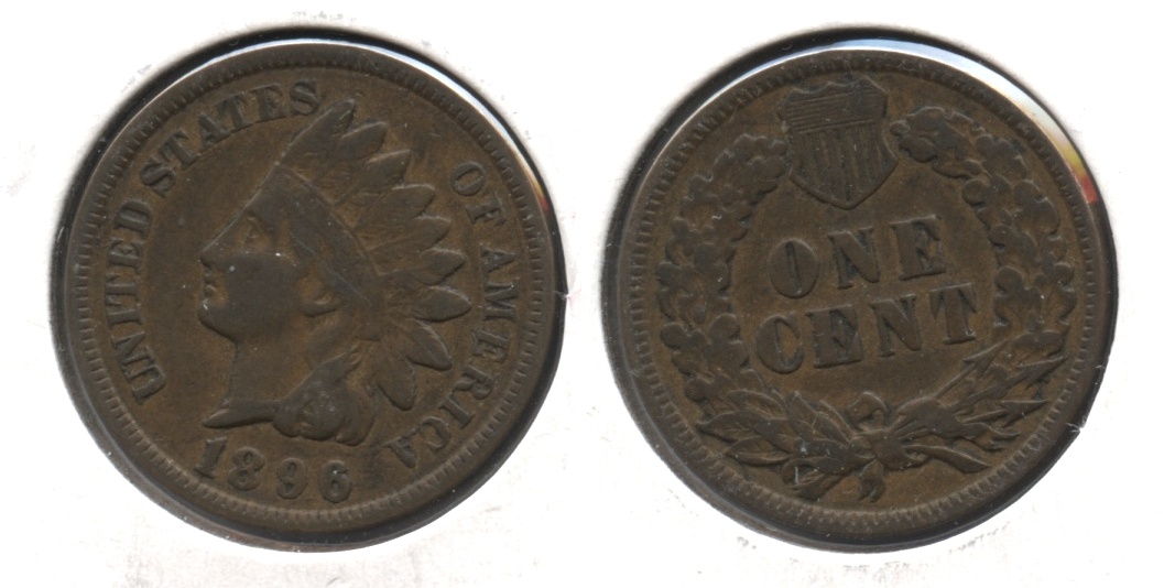 1896 Indian Head Cent Fine-12 #a