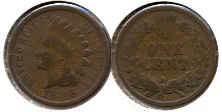 1896 Indian Head Cent Good-4