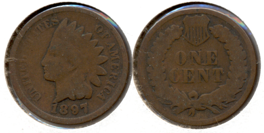 1897 Indian Head Cent Good-4