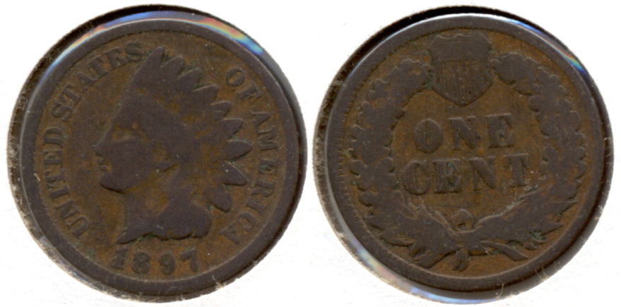 1897 Indian Head Cent Good-4 e