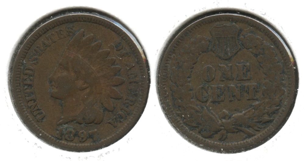 1897 Indian Head Cent VG-8 #d