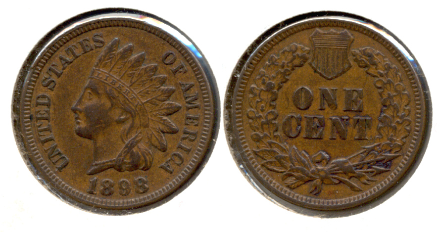 1898 Indian Head Cent AU-50 b