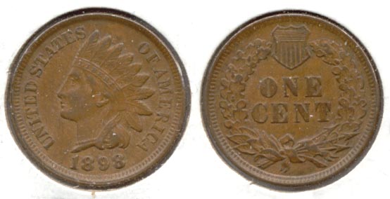 1898 Indian Head Cent AU-55