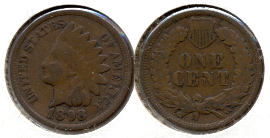1898 Indian Head Cent Good-4 c