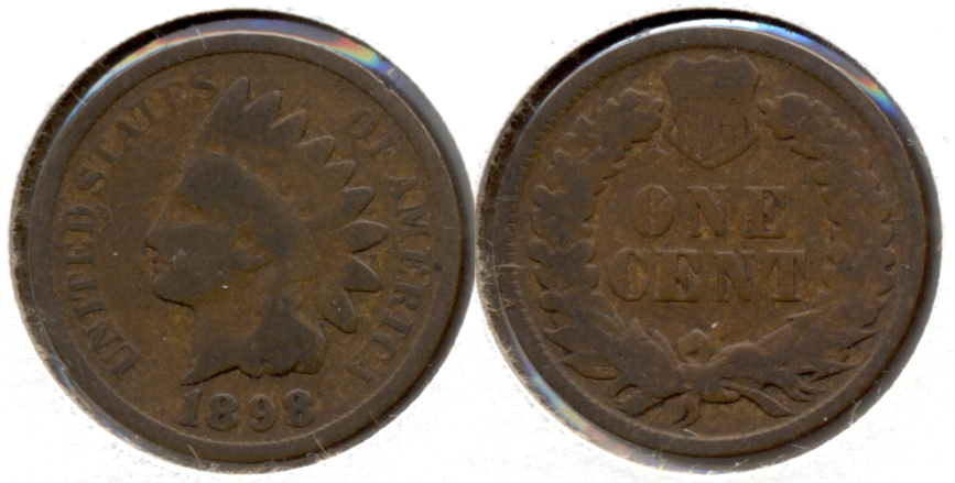 1898 Indian Head Cent Good-4 e