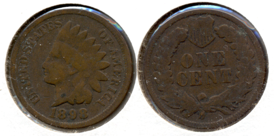 1898 Indian Head Cent Good-4 k