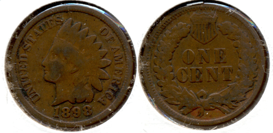1898 Indian Head Cent Good-4 u