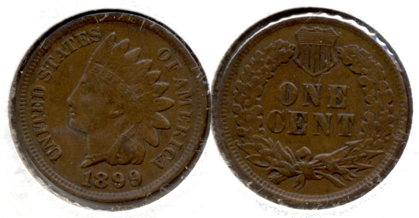 1899 Indian Head Cent EF-40 c