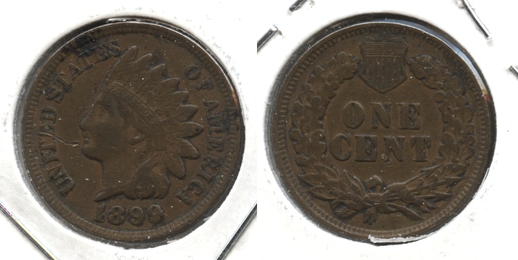 1899 Indian Head Cent Fine-12 #b