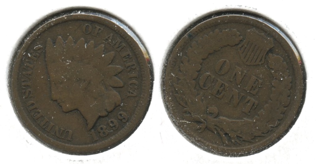 1899 Indian Head Cent Good-4 #af