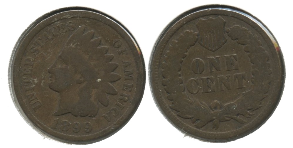 1899 Indian Head Cent Good-4 #ak