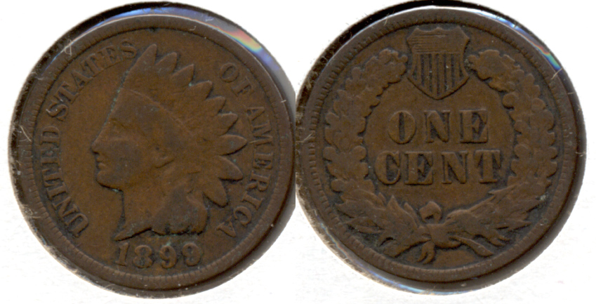 1899 Indian Head Cent Good-4 r