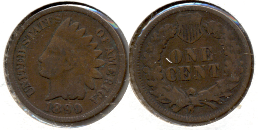 1899 Indian Head Cent Good-4 s