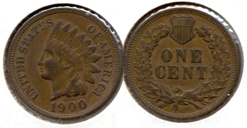 1900 Indian Head Cent EF-40 d