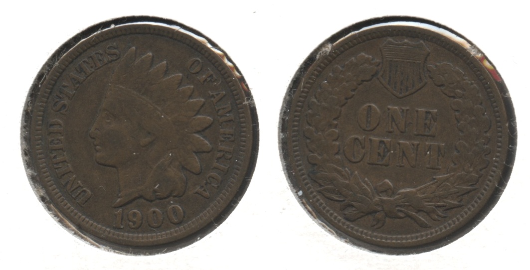 1900 Indian Head Cent Fine-12 #g