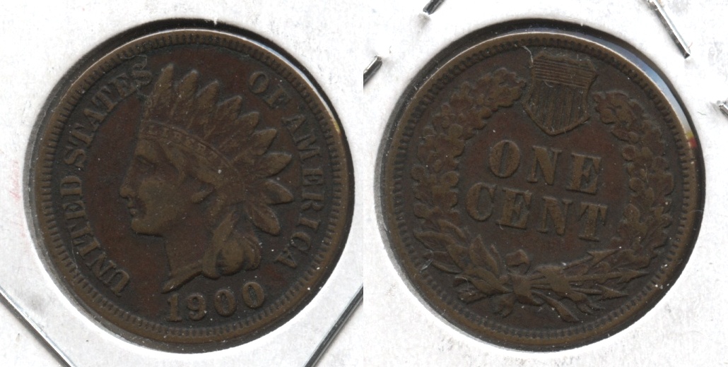 1900 Indian Head Cent Fine-12 #i