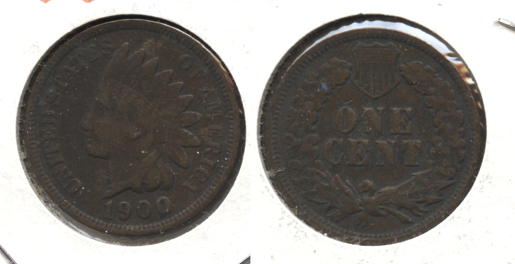 1900 Indian Head Cent Fine-12 #k