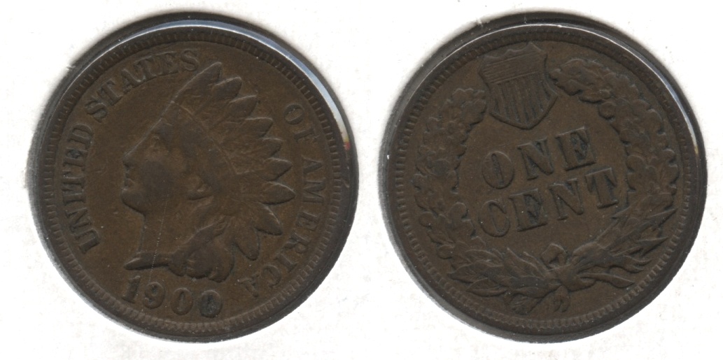 1900 Indian Head Cent Fine-12 #l