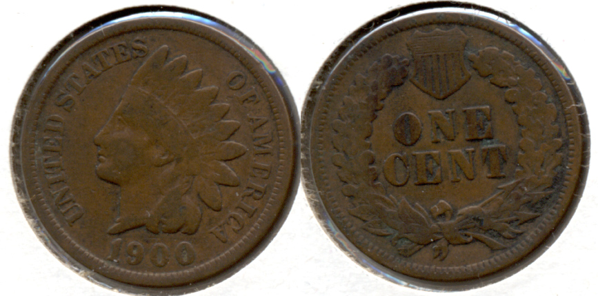 1900 Indian Head Cent VG-8 c