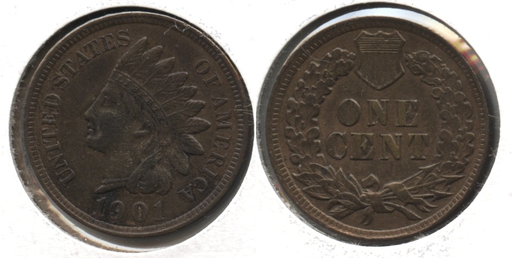 1901 Indian Head Cent AU-55 #i
