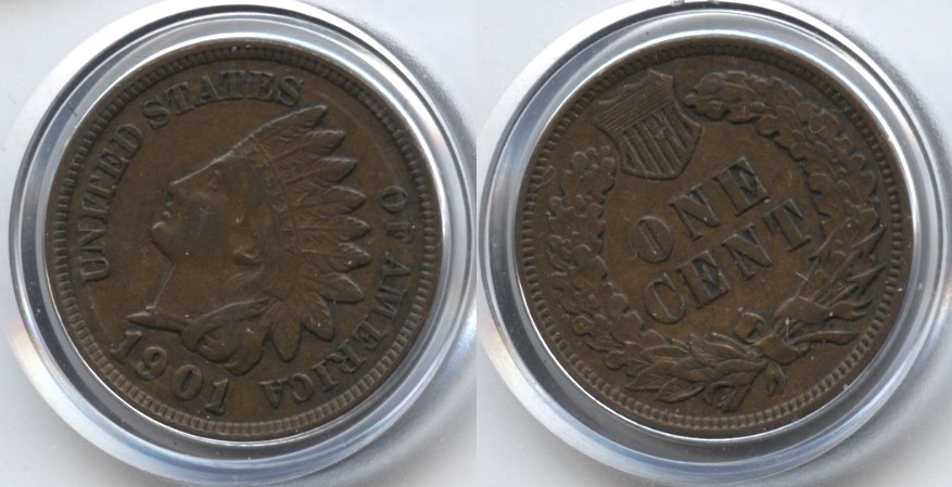 1901 Indian Head Cent EF-40 #j