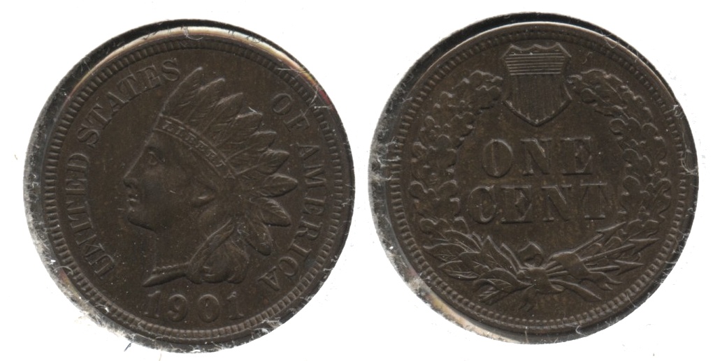 1901 Indian Head Cent MS-63 Brown #g