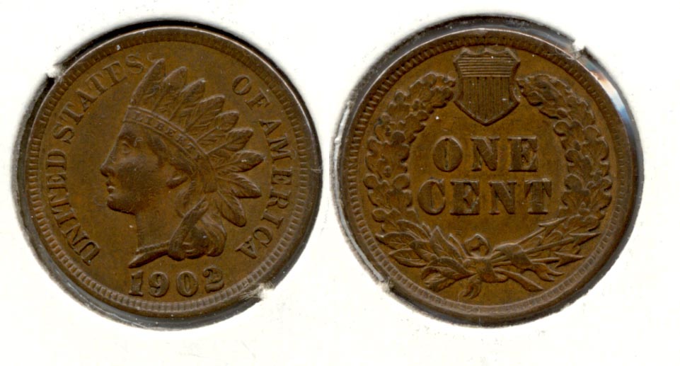 1902 Indian Head Cent AU-50 n