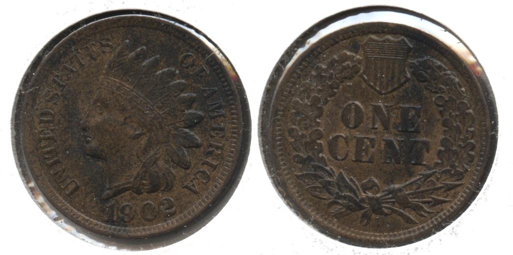 1902 Indian Head Cent AU-50 #q